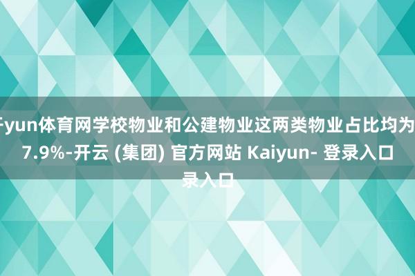 开yun体育网学校物业和公建物业这两类物业占比均为 17.9%-开云 (集团) 官方网站 Kaiyun- 登录入口