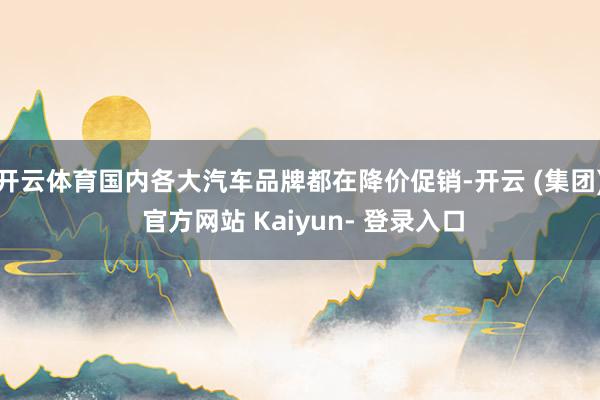 开云体育国内各大汽车品牌都在降价促销-开云 (集团) 官方网站 Kaiyun- 登录入口