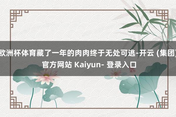 欧洲杯体育藏了一年的肉肉终于无处可逃-开云 (集团) 官方网站 Kaiyun- 登录入口
